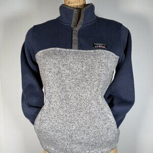 L.L. Bean Fleece Button Up Pullover